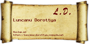 Luncanu Dorottya névjegykártya